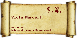 Viola Marcell névjegykártya